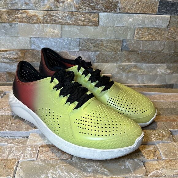 Crocs Literide Dip Pacer Mesh Lace Up Sneakers F900 Men's 8 | Women's 10 - Picture 3 of 13